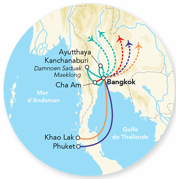 Combiné hôtels Splendeurs de Thaïlande, Cha Am en hôtel 3* & extension Khao Lak Hôtel bangkok Thailande
