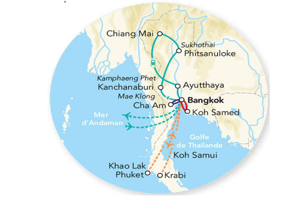 Combiné circuit et hôtel Immersion en Thaïlande & extension Cha Am Hôtel bangkok Thailande