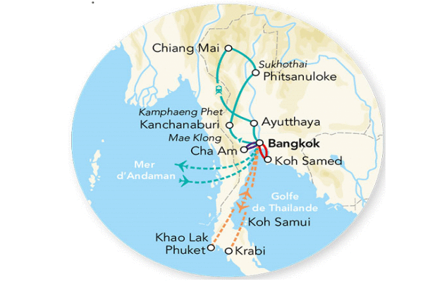 Combiné circuit et hôtel Immersion en Thaïlande & extension Koh Samed en hôtel bangkok Thailande