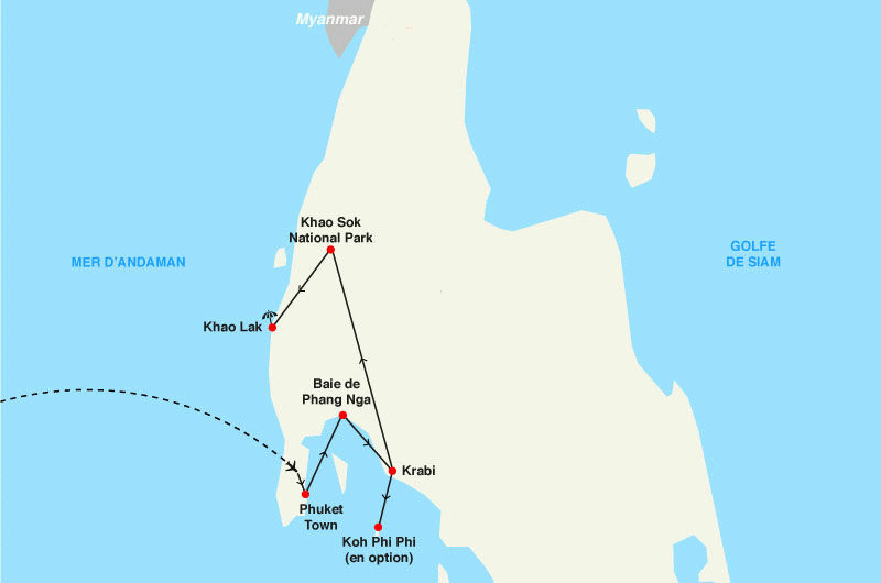 Combiné circuit et hôtel Kappa Decouverte Les Perles du Sud et Séjour Au Pullman Khao Lak Resort phuket Thailande