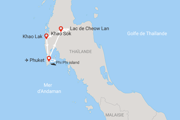 Combiné circuit et hôtel Plages et Nature du Sud de la Thaïlande (limité à 8 participants) phuket Thailande