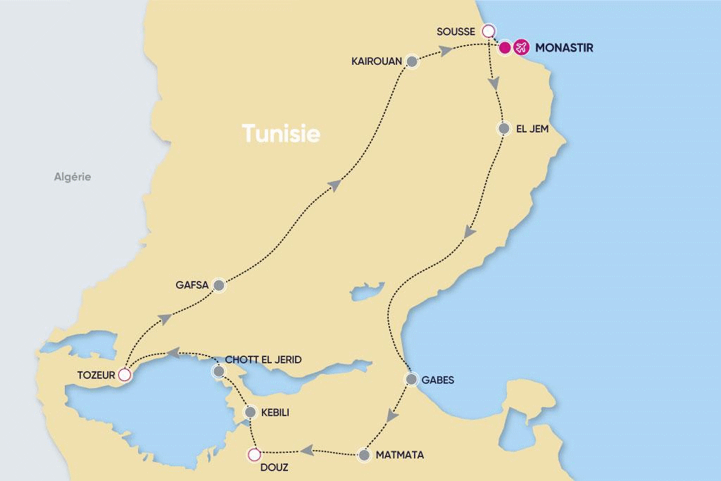 Circuit Met et Désert tunis Tunisie