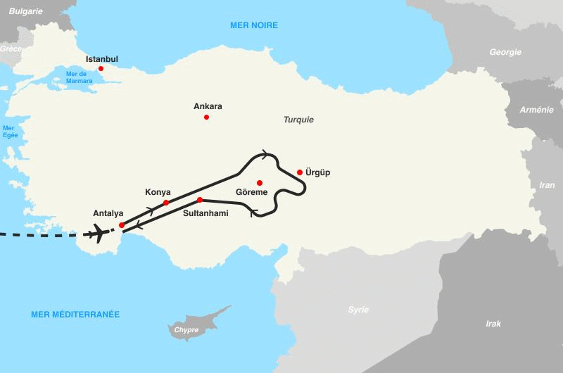 Circuit Jet Tours Signature : Antalya & Cappadoce - 19 personnes antalya Turquie