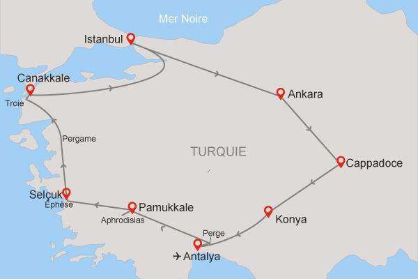 Circuit Grand Tour de Turquie 5* - Arrivée Antalya antalya Turquie