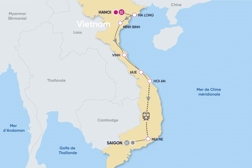 Combiné circuit et hôtel Incontournables du Nord au Centre Vietnam & Plages hanoi Vietnam