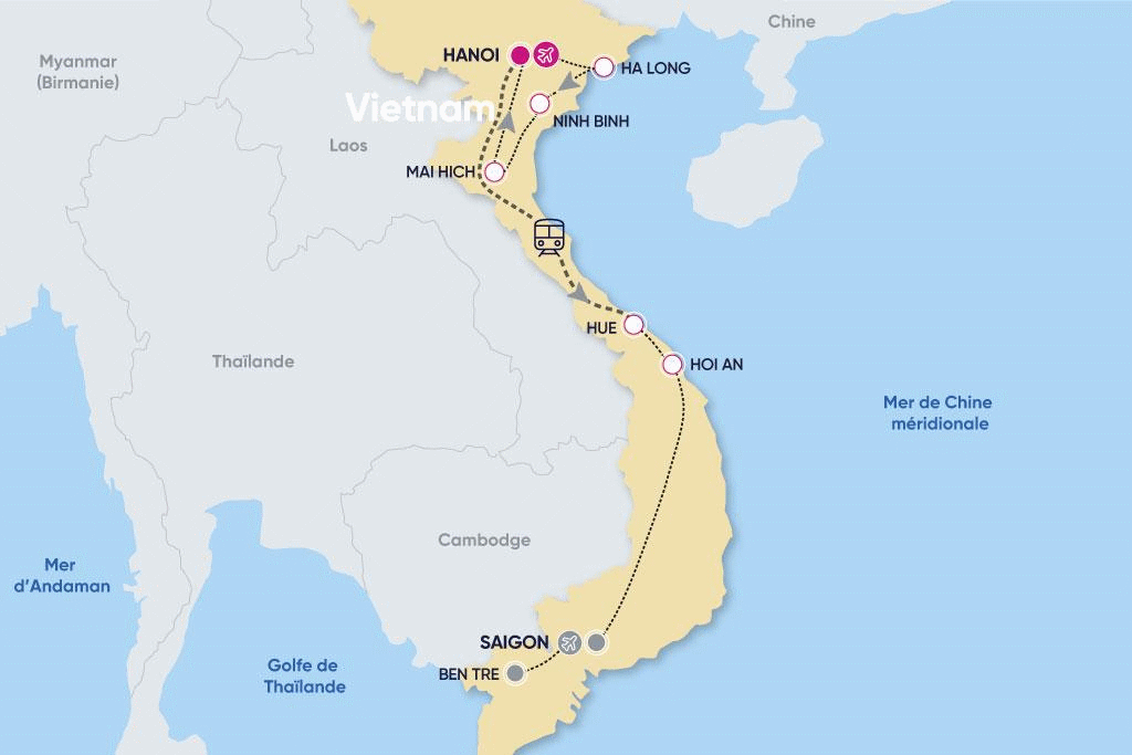 Circuit Privatif Le Vietnam Authentique hanoi Vietnam