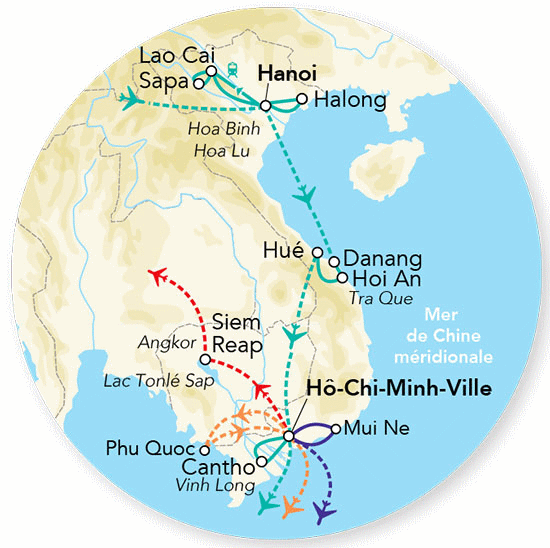 Circuit Merveilles du Vietnam et extension Cambodge : Angkor & Siem Reap hanoi Vietnam