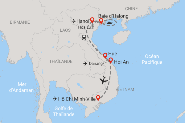 Circuit Vietnam en Liberté et Privatif hanoi Vietnam