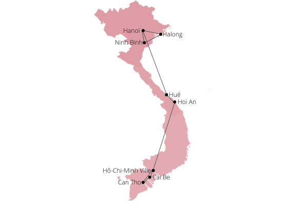 Circuit De la Baie d'Halong aux Tunnels de Cuchi hanoi Vietnam