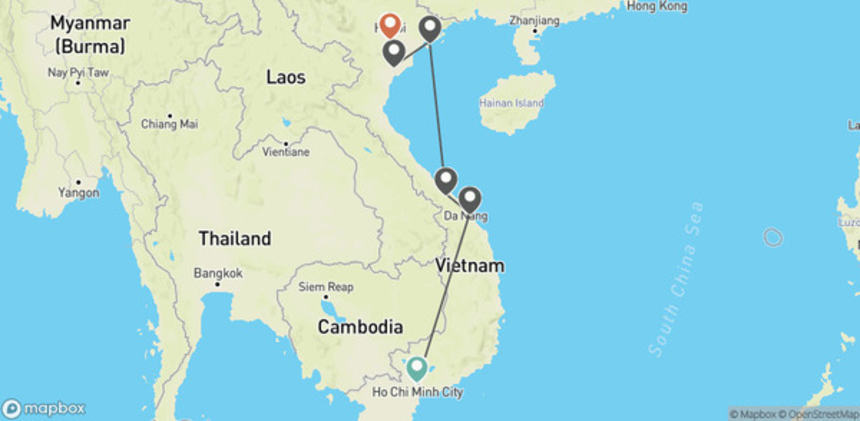 Circuit Des falaises d’Émeraude aux lanternes de Hoi An hanoi Vietnam