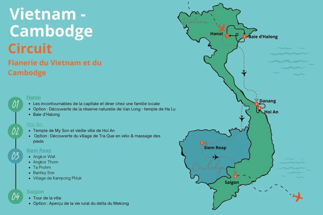 Circuit Privatif Flanerie du Vietnam au Cambodge hanoi Vietnam