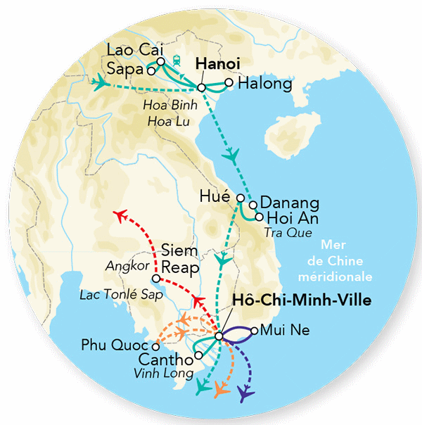 Circuit Merveilles du Vietnam & Extension balnéaire Mui Ne hanoi Vietnam