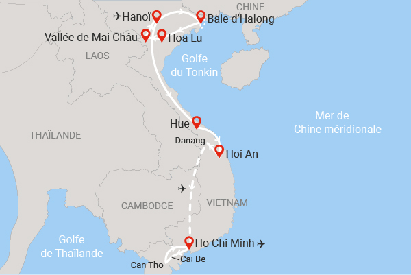 Circuit Merveilles du Vietnam Authentique privatif hanoi Vietnam