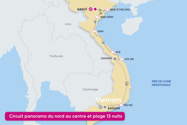 Circuit Panorama du Nord au Centre et plage 4/ hanoi Vietnam