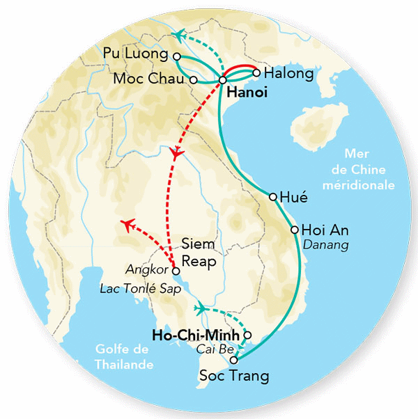 Circuit Immersion au Vietnam & Séjour Angkor/Siem Reap - Limité à 12 pers. hochiminh Vietnam