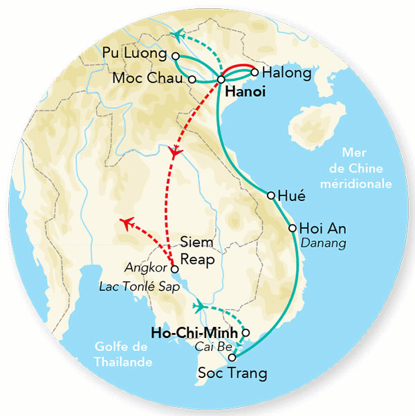 Circuit Immersion au Vietnam & Cambodge - Limité à 12 pers. hochiminh Vietnam