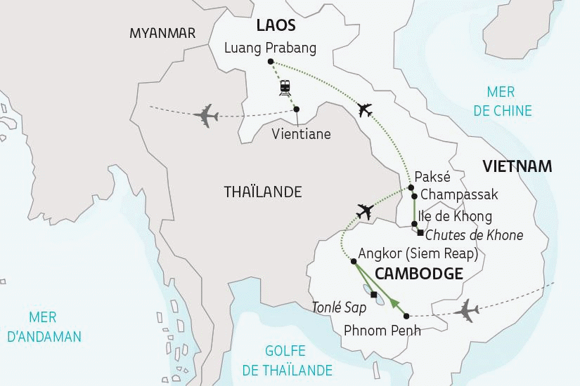 Circuit Le Cambodge et le Laos hochiminh Vietnam