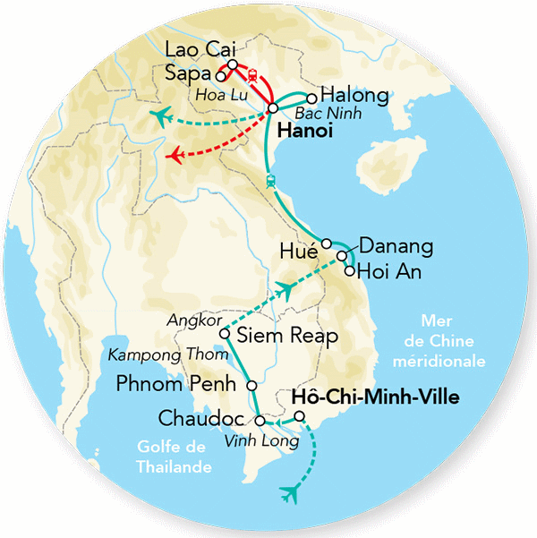 Circuit Merveilles du Vietnam & Cambodge - Limité à 24 pers. hochiminh Vietnam
