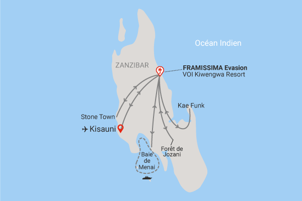 Circuit Zanzibar : entre nature, senteurs et plages (Framissima Evasion Voi Kiwengwa Resort) kiwengwa Zanzibar