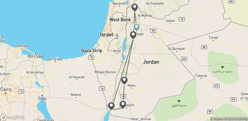 Circuit Sur la route des Rois : rando et vélo en Jordanie
