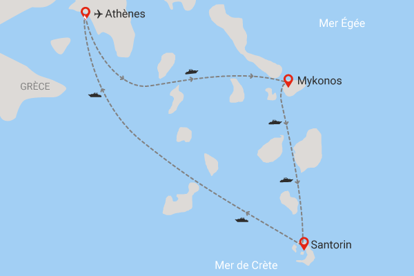 Combiné hôtels Combiné 2 îles Mykonos - Santorin en 7 nuits *** - 17