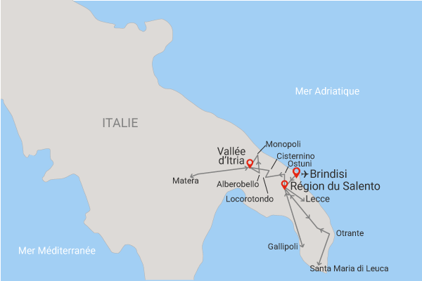Autotour Authentique Pouilles en liberté, arrivée Brindisi - 19