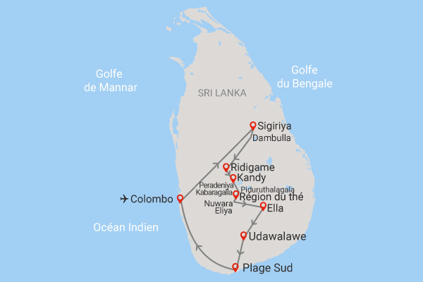 Circuit Splendeurs Insolites de Ceylan (collectif) avec vol Qatar Airways - 2