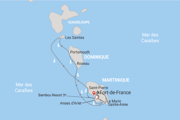 Image 2 du séjour Combiné croisière et hôtel Cocktail Nature aux Antilles avec extension à l'hôtel Bambou Resort à Fort de france, Martinique