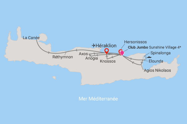 Circuit Trésors crétois, logement au Jumbo Sunshine Village **** - 26