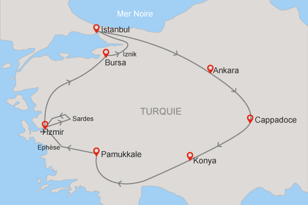 Circuit Magnifique Anatolie 4* - arrivée Izmir **** - 17