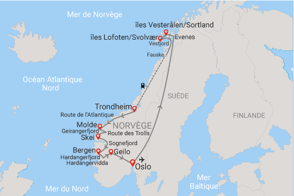 Circuit Des îles Lofoten aux grands fjords de Norvège *** - 2