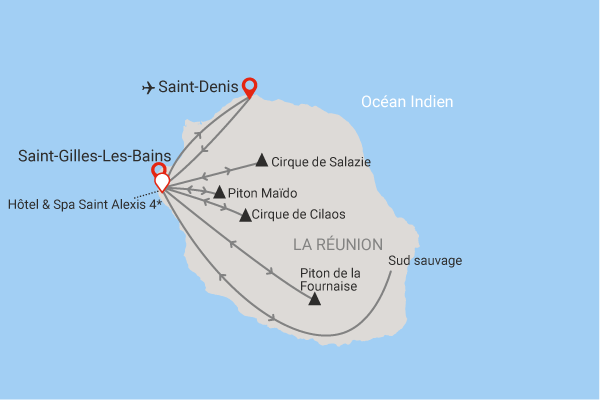 Circuit Intense Réunion, logement à l'Hotel & Spa Saint Alexis **** - 2