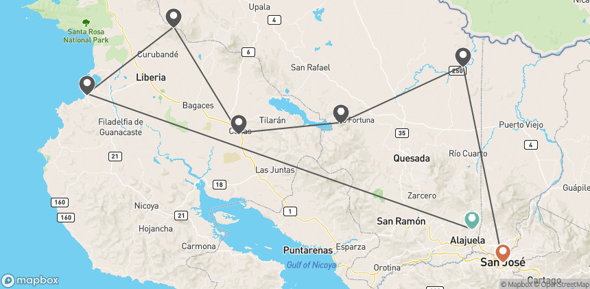 Circuit Costa Rica, terre d'émeraude et de saphir