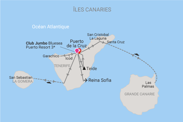 Circuit Trésors des Canaries - logement Club Jumbo Bluesea Puerto Resort *** - 2