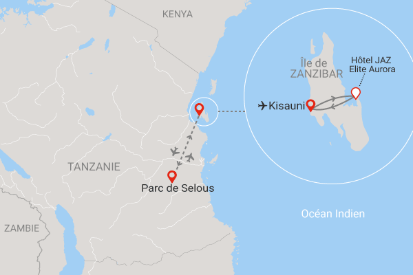 Image 2 du séjour Combiné circuit et hôtel JAZ Elite Aurora 5* avec 1 nuit au Parc de Selous à Zanzibar, Tanzanie