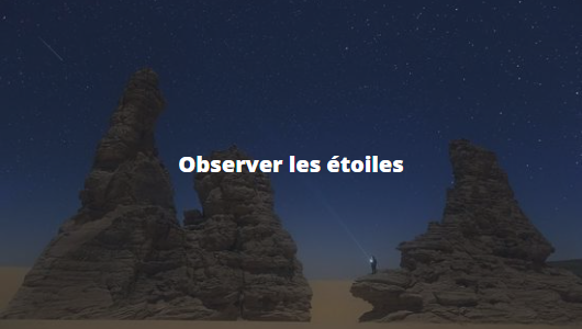 Ciel étoilé dans le désert