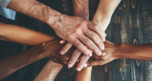 Personnes qui s'entraident